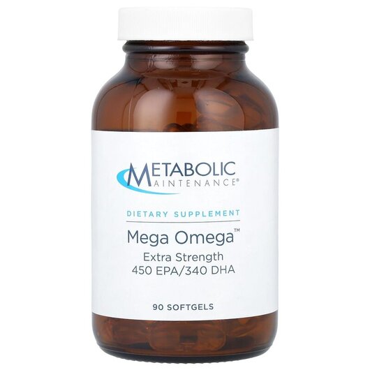 Основне фото товару Mega Omega Extra Strength 450 EPA / 340 DHA Основне фото товару Mega Omega Extra Strength 450 EPA / 340 DHA, Омега ЕПК ДГК, 100 к