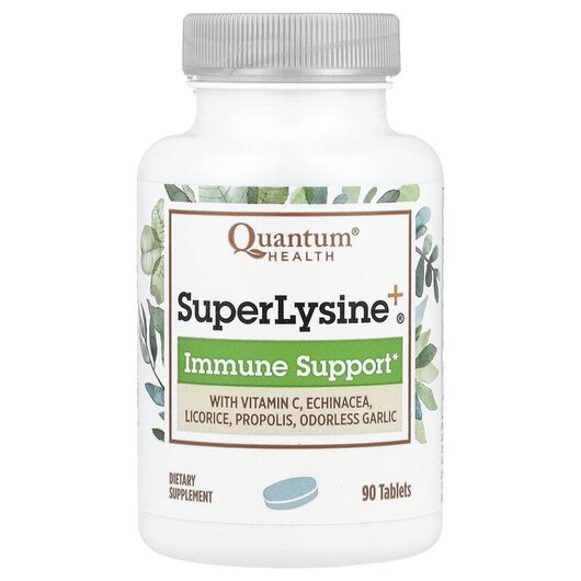 Основное фото товара Super Lysine+ Immune Support Основное фото товара Quantum Health, L-Лизин, Super Lysine+ Immune Support, 90 таблето