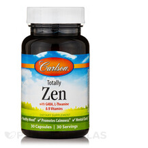 Totally Zen Поддержка стресса Carlson 30 капсул
