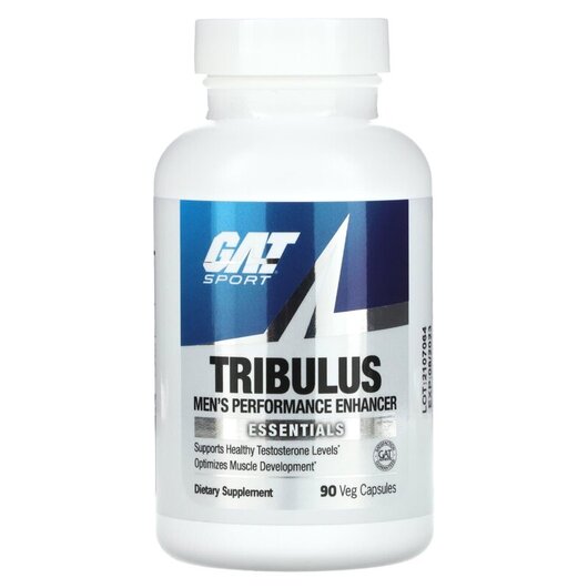 Основне фото товару Tribulus Men's Performance Enhancer Основне фото товару GAT, Tribulus Men's Performance Enhancer, Трибулус, 90 капсу