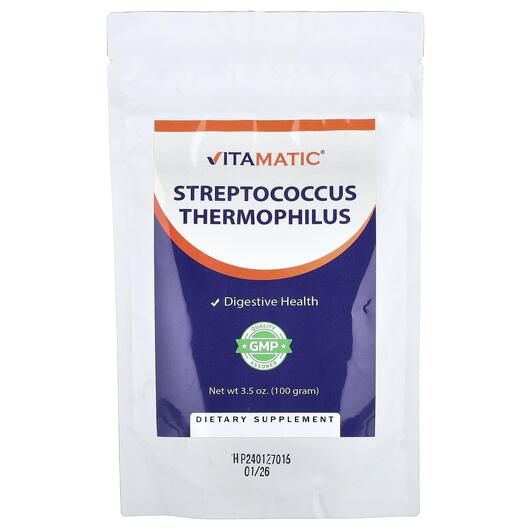 Основне фото товару Vitamatic, Streptococcus Thermophilus, Пробіотики, 100 г