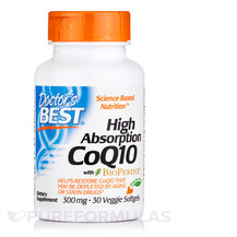Коензим CoQ10 High Absorption CoQ10 with BioPerine 300 mg Коензим CoQ10 High Absorption CoQ10 with BioPerine 300 mg