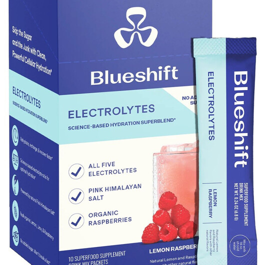 Основне фото товару Electrolytes Lemon Raspberry Flavor Основне фото товару Blueshift, Electrolytes Lemon Raspberry Flavor, Електроліти, 10 ш