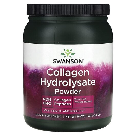 Основное фото товара Swanson, Коллаген, Collagen Hydrolysate Powder, 454 г