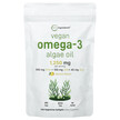 Фото товару Vegan Omega-3 Algae Oil Lemon, Веганська Омега-3, 240 Vegetarian 