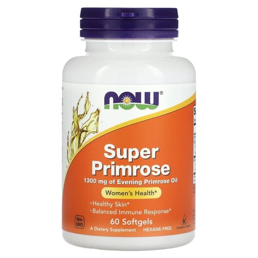 Основное фото товара Super Primrose Evening Primrose Oil 1300, Масло примулы вечерней,