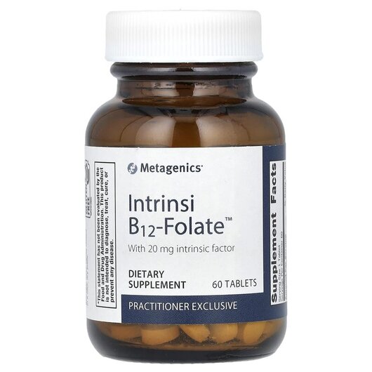Основне фото товару Metagenics, Intrinsi B12-Folate, Метилкобаламін B12, 60 таблеток