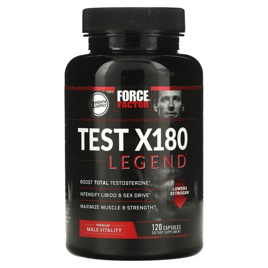 Основне фото товару Test X180 Legend Testosterone Booster, Бустер Тестостерону, 120 к