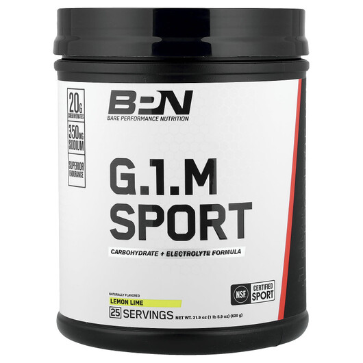 Основне фото товару BPN, G.1.M Sport Lemon Lime, Спортивні товари, 620 г