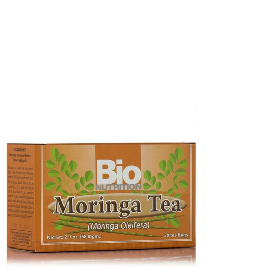 Основне фото товару Bio Nutrition, Moringa Tea, Моринга, 30 Tea Bags