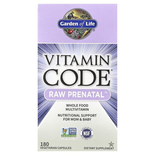 Основное фото товара Vitamin Code RAW Prenatal Основное фото товара Garden of Life, Мультивитамины, Vitamin Code RAW Prenatal, 180 ка