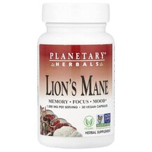 Lion's Mane 1000 mg Грибы Львиная грива Planetary Herbals Lion's Mane 1000 mg Грибы Львиная грива Planetary Herbals
