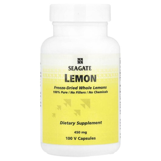 Основне фото товару Seagate, Lemon Powder, Лимофільовані цілі лимони, 100 капсул