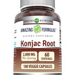 Фото товару Amazing Formulas Konjac Root Фото товару Amazing Nutrition, Amazing Formulas Konjac Root, Конжак, 180 капс