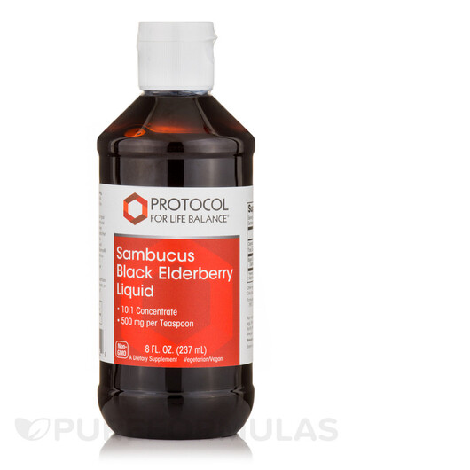 Основне фото товару Sambucus Black Elderberry Liquid, Чорна Бузина, 237 мл