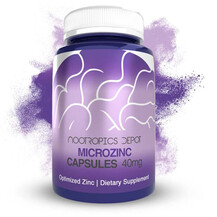 Цинк MicroZinc Capsules 40 mg Optimized Zinc Nootropics