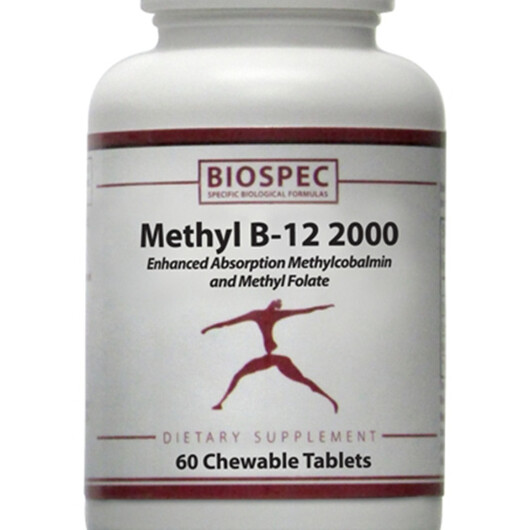Основное фото товара Methyl B-12 Основное фото товара Biospec Nutritionals, Метилкобаламин B12, Methyl B-12, 60 таблето