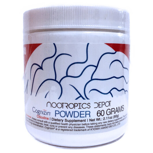 Основне фото товару Nootropics Depot, Cognizin Citicoline Powder, Підтримка мозку, 60