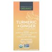 Фото товара Organic Turmeric + Ginger Фото товара Экстракт корня куркумы, Organic Turmeric + Ginger, 90 таблеток