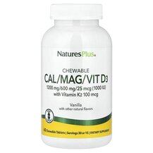 Cal Mag D3 Vanilla Flavored Кальций Магний D3 Natures Plus Cal Mag D3 Vanilla Flavored Кальций Магний D3 Natures Plus