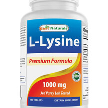 L-Лізин L-Lysine Best Naturals 180 таблеток