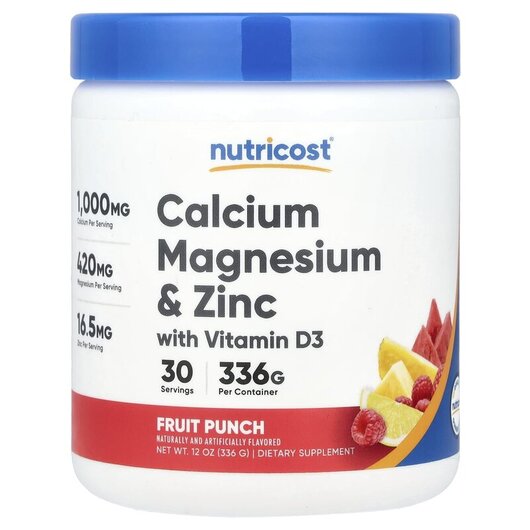 Основное фото товара Calcium Magnesium & Zinc With Vitamin D3 Fruit Punch Основное фото товара Calcium Magnesium & Zinc With Vitamin D3, Кальций Магний Цинк