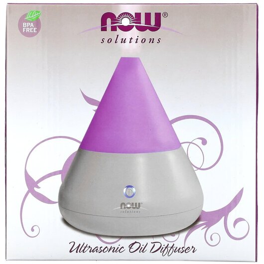Основное фото товара NOW Foods, Диффузор, Solutions Ultrasonic Oil Diffuser, 1 Diffuse