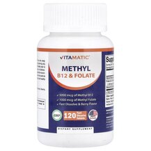 Methyl B12 & Folate Berry Витамин B12 Кобаламин Vitamatic