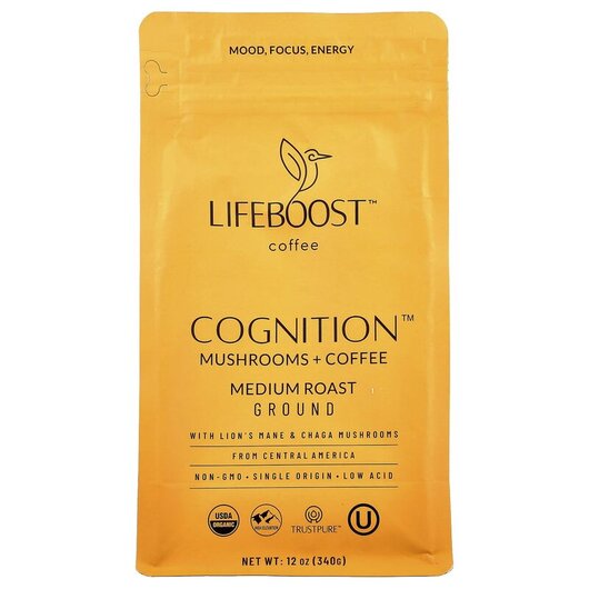 Основне фото товару Cognition Mushrooms + Coffee Ground Medium Roast, Гриби, 340 г