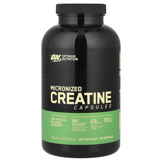 Основное фото товара Креатин 2500 Капс, Micronized Creatine Capsules 2.5 g, 200 капсул