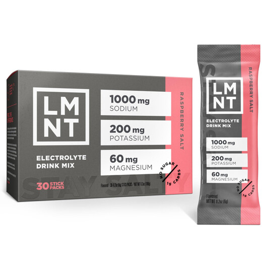 Основное фото товара LMNT, Электролиты, LMNT Zero Sugar Electrolytes Raspberry Salt, 3
