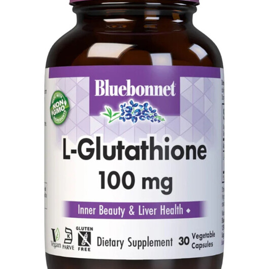 Основне фото товару L-Glutathione Основне фото товару Bluebonnet Nutrition, L-Glutathione, L-Глутатіон, 30 капсул