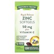 Фото товара Rapid Release Zinc Plus Vitamin C 50 mg Фото товара Nature's Truth, Цинк 50 мг, Rapid Release Zinc Softgels, 120