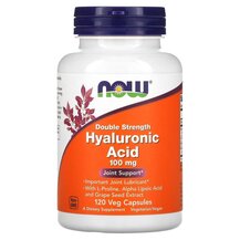 Hyaluronic Acid 100 mg Гиалуроновая кислота NOW Foods