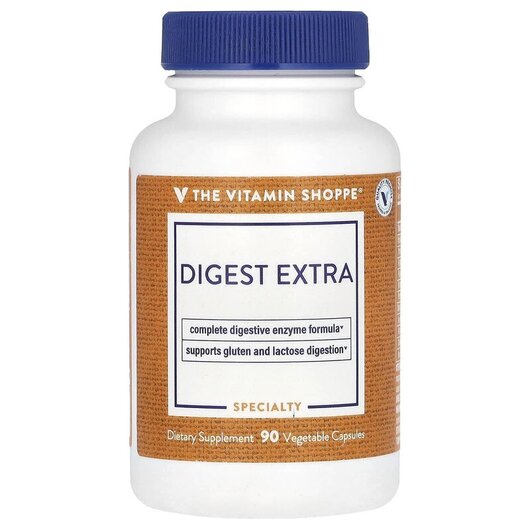 Основне фото товару TheVitaminShoppe, Digest Extra, Ферменти, 90 капсул