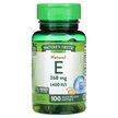 Фото товару Natural E 268 mg 400 IU Фото товару Natural E 268 mg 400 IU, Вітамін E Токофероли, 100 капсул