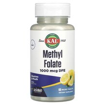 Methyl Folate Lemon 1000 mcg DFE Метилфолат KAL Methyl Folate Lemon 1000 mcg DFE Метилфолат KAL
