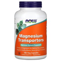 Магній Magnesium Transporters NOW Foods 180 капсул Магній Magnesium Transporters NOW Foods 180 капсул