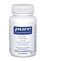 CoQ10 30 mg Коэнзим CoQ10 Pure Encapsulations 120 капсул