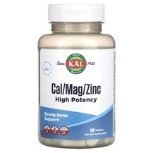 Cal/Mag/Zinc High Potency Цинк KAL 100 таблеток Cal/Mag/Zinc High Potency Цинк KAL 100 таблеток