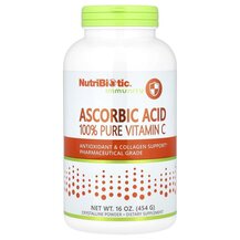 Ascorbic Acid 100% Pure Vitamin C Витамин С NutriBiotic Ascorbic Acid 100% Pure Vitamin C Витамин С NutriBiotic