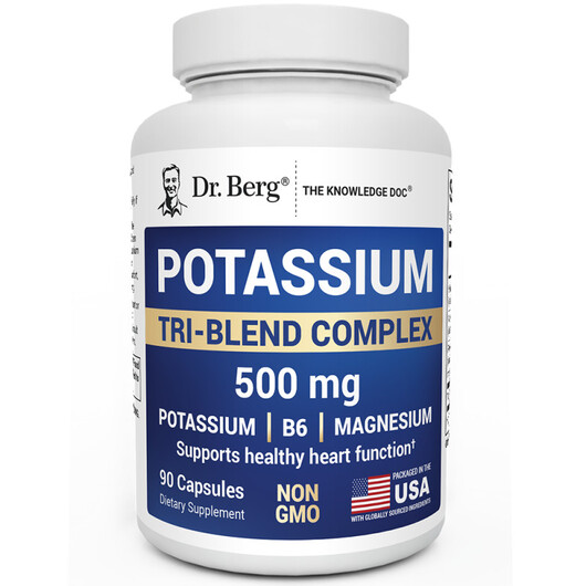 Основное фото товара Dr. Berg, Калий, Potassium Tri-Blend Complex, 90 капсул