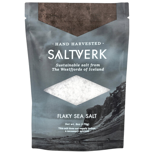 Основне фото товару Saltverk, Flaky Sea Salt, Спеції, 170 г