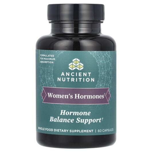 Основне фото товару Ancient Nutrition, Women's Hormones, Підтримка естрогену, 60
