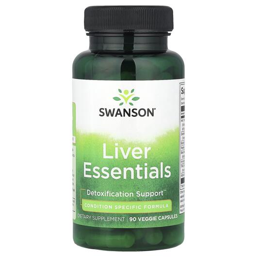 Основное фото товара Liver Essentials Основное фото товара Swanson, Поддержка печени, Liver Essentials, 90 капсул