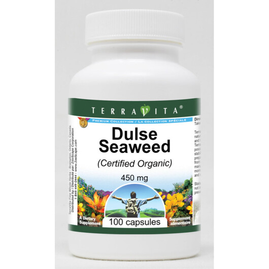 Основное фото товара Dulse Seaweed - 450 mg Основное фото товара TerraVita, Водоросли Дульсе, Dulse Seaweed - 450 mg, 1 шт