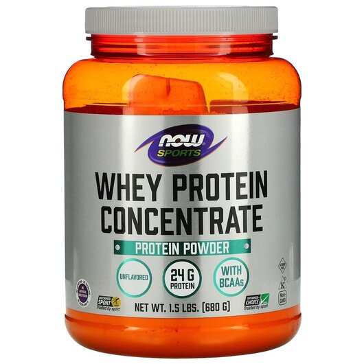 Основне фото товару Sports Whey Protein Concentrate Unflavored 1, Протеїн, 680 г