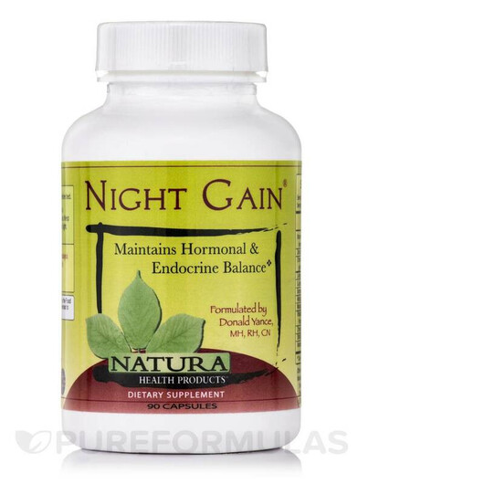 Основное фото товара Night Gain Основное фото товара Natura Health Products, Поддержка мозга, Night Gain, 90 капсул
