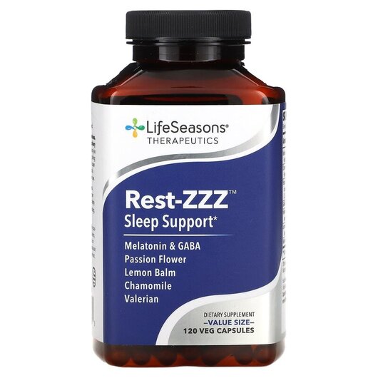 Основное фото товара LifeSeasons, Поддержка сна, Rest-ZZZ Sleep Support, 120 капсул