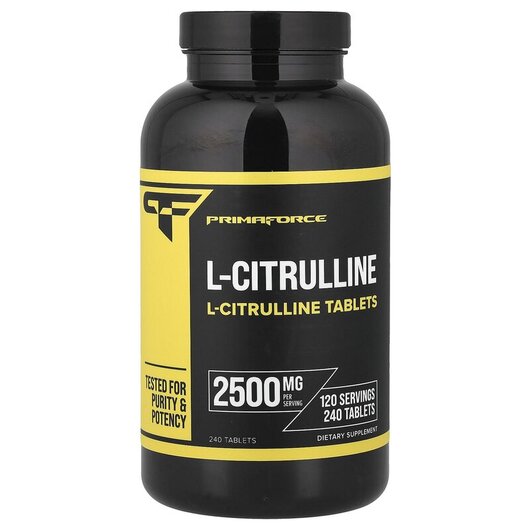 Основне фото товару Primaforce, L-Citrulline 2500 mg, L-Цитрулін, 240 таблеток